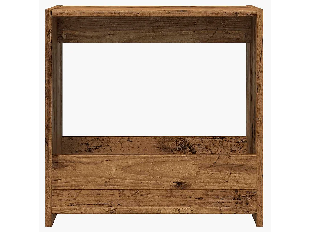 Table d'appoint vieux bois 50x26x50 cm bois d'ingénierie