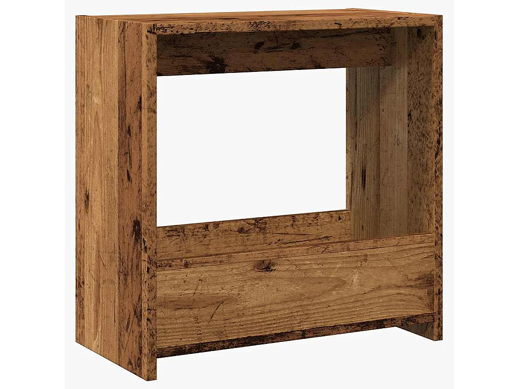 Tavolino Legno Vecchio 50x26x50 cm in Legno Multistrato