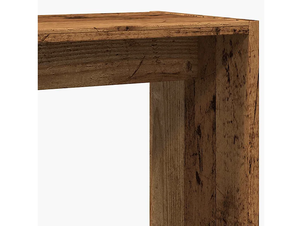 Tavolino Legno Vecchio 50x26x50 cm in Legno Multistrato