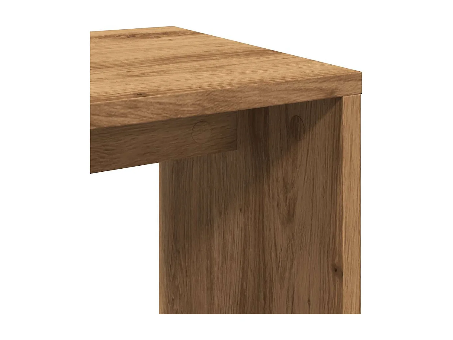 Tables gigognes 3 pcs chêne artisanal bois d'ingénierie