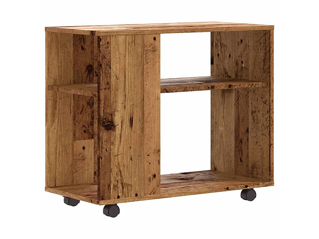 Tavolino Salotto Legno Antico 70x35x60,5 cm in Legno Multistrato