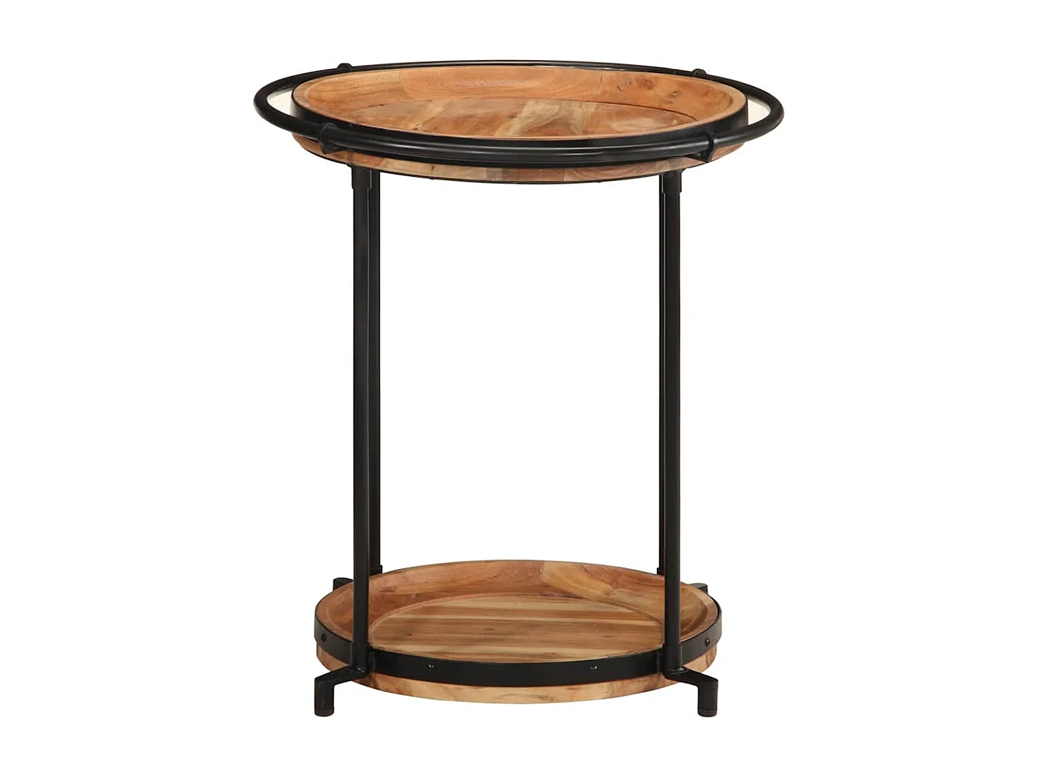 Table d'appoint Ø55x60 cm bois massif d'acacia