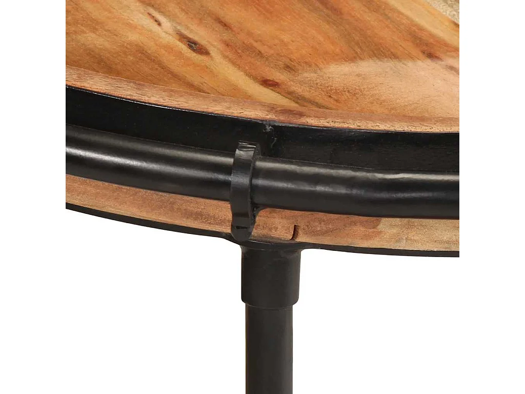 Bijzettafel Ø55x60 cm massief acaciahout
