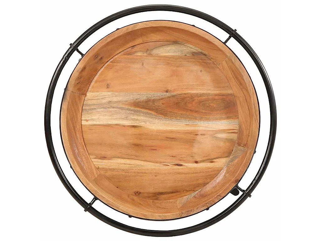 Beistelltisch Ø55x60 cm Massivholz Akazie