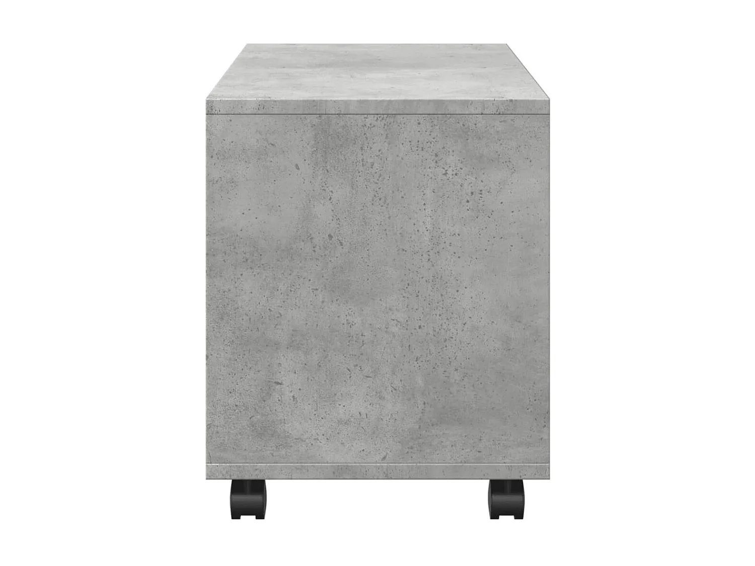Armoire à roulettes gris béton 72x33x42,5 cm bois d’ingénierie