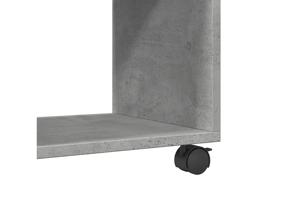 Móvel c/ rodas 72x33x42,5 cm derivados madeira cinzento cimento