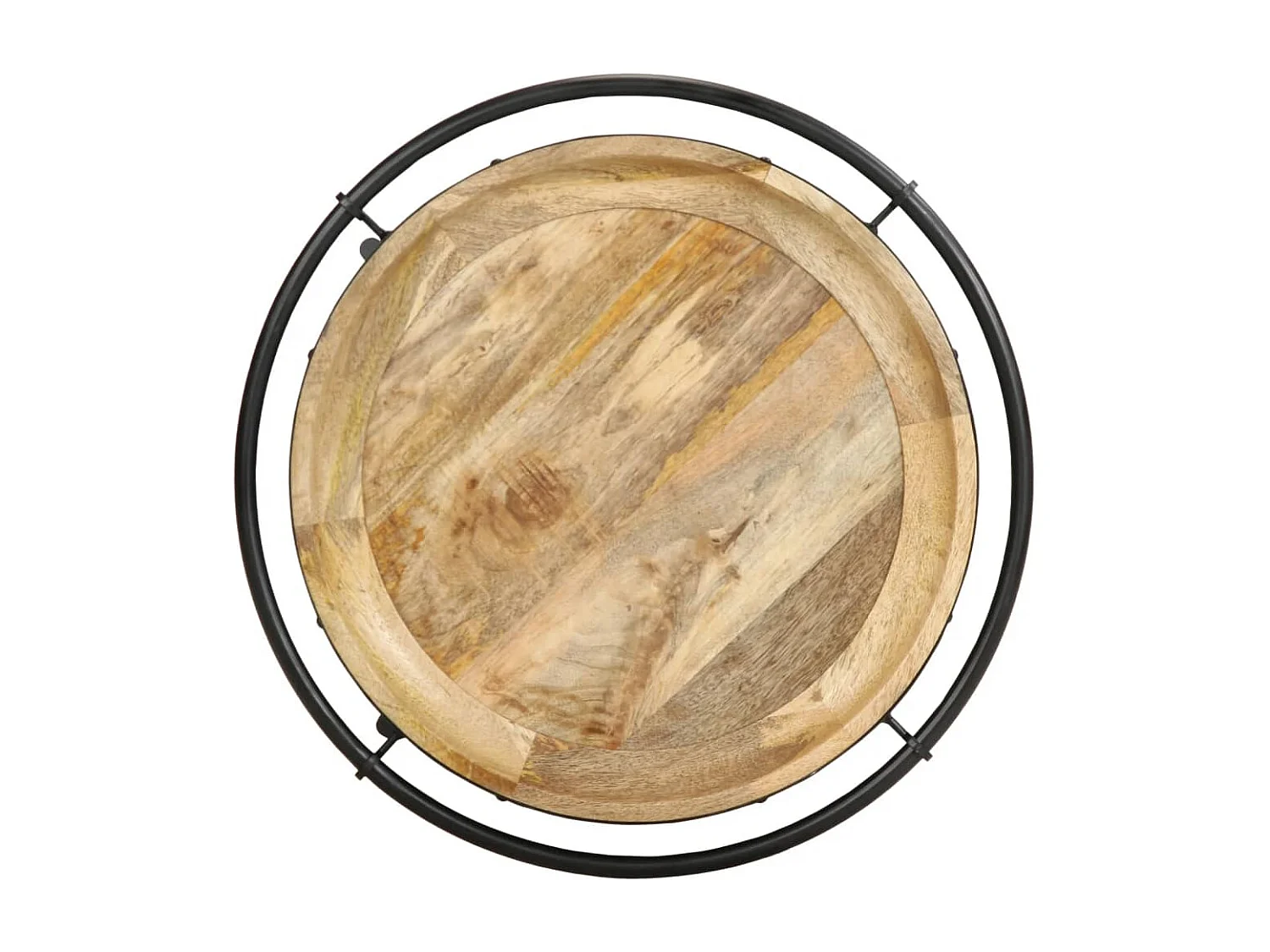 Table d'appoint Ø55x83 cm bois de manguier massif