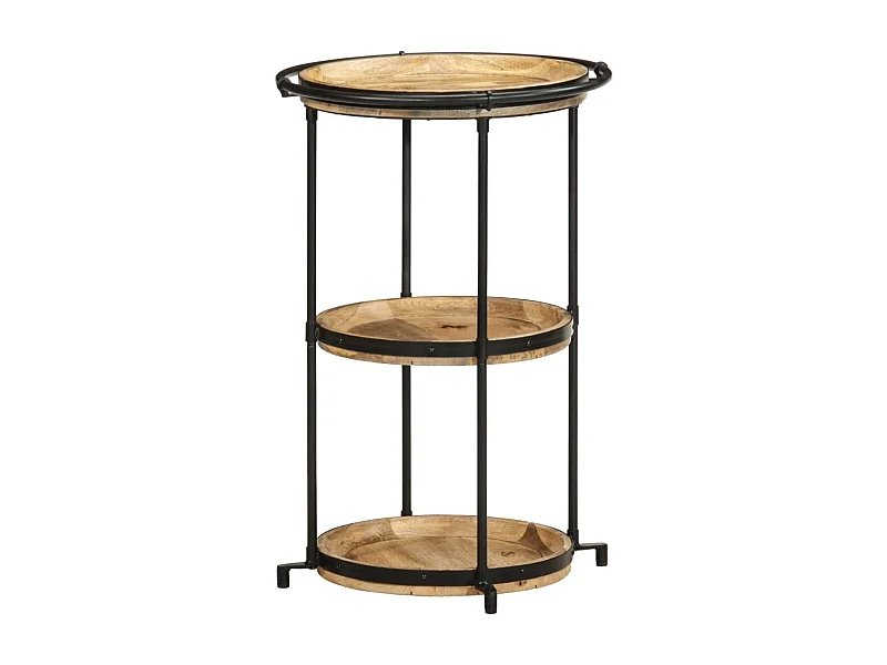 Beistelltisch Ø55x83 cm Massivholz Mango