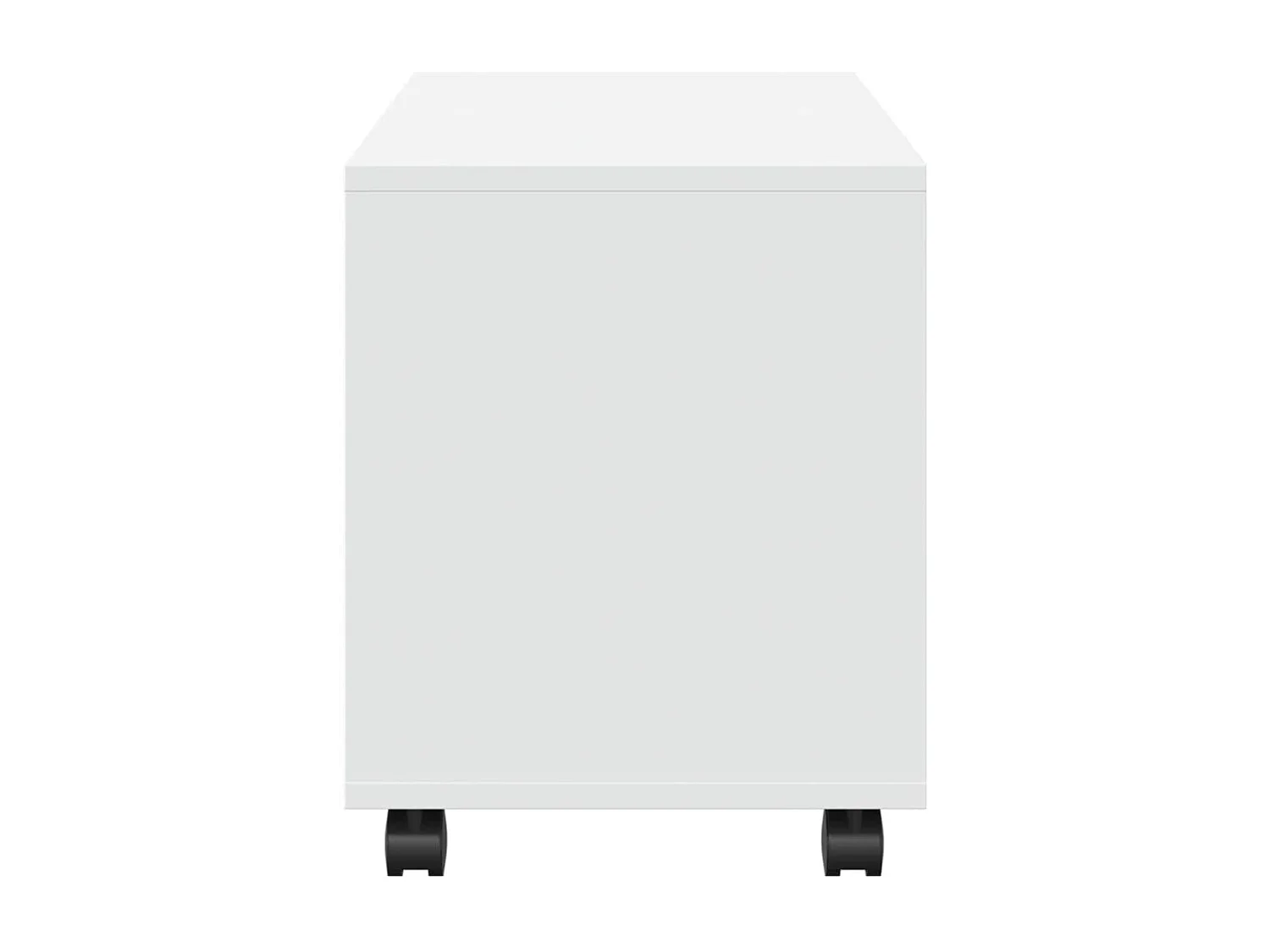 Armoire à roulettes blanc 72x33x42,5 cm bois d'ingénierie