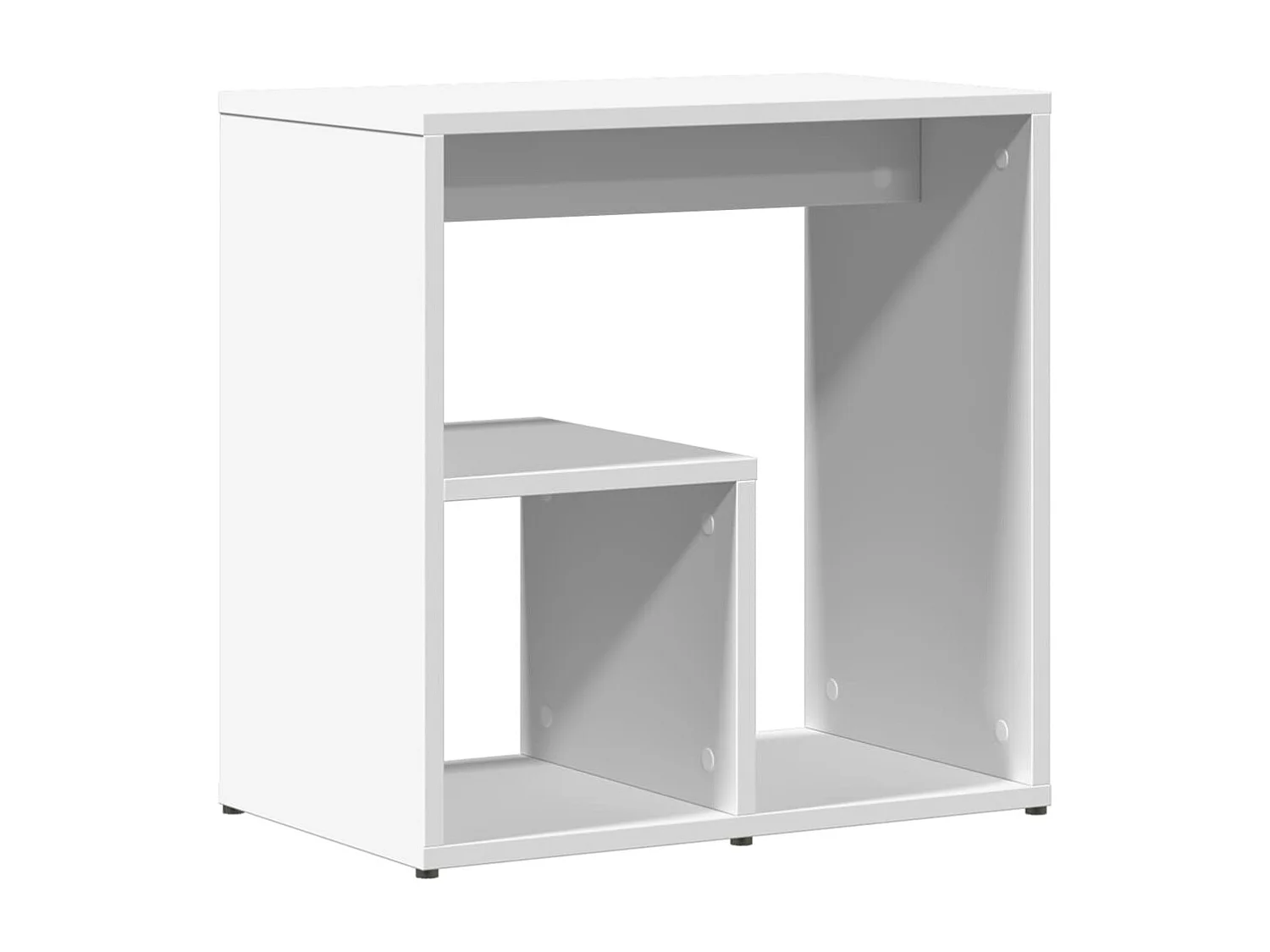 Bijzettafels 2 st 50x30x50 cm bewerkt hout wit