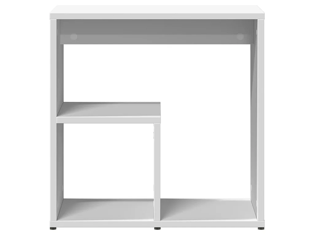Tables d'appoint 2 pcs blanc 50x30x50 cm bois d’ingénierie
