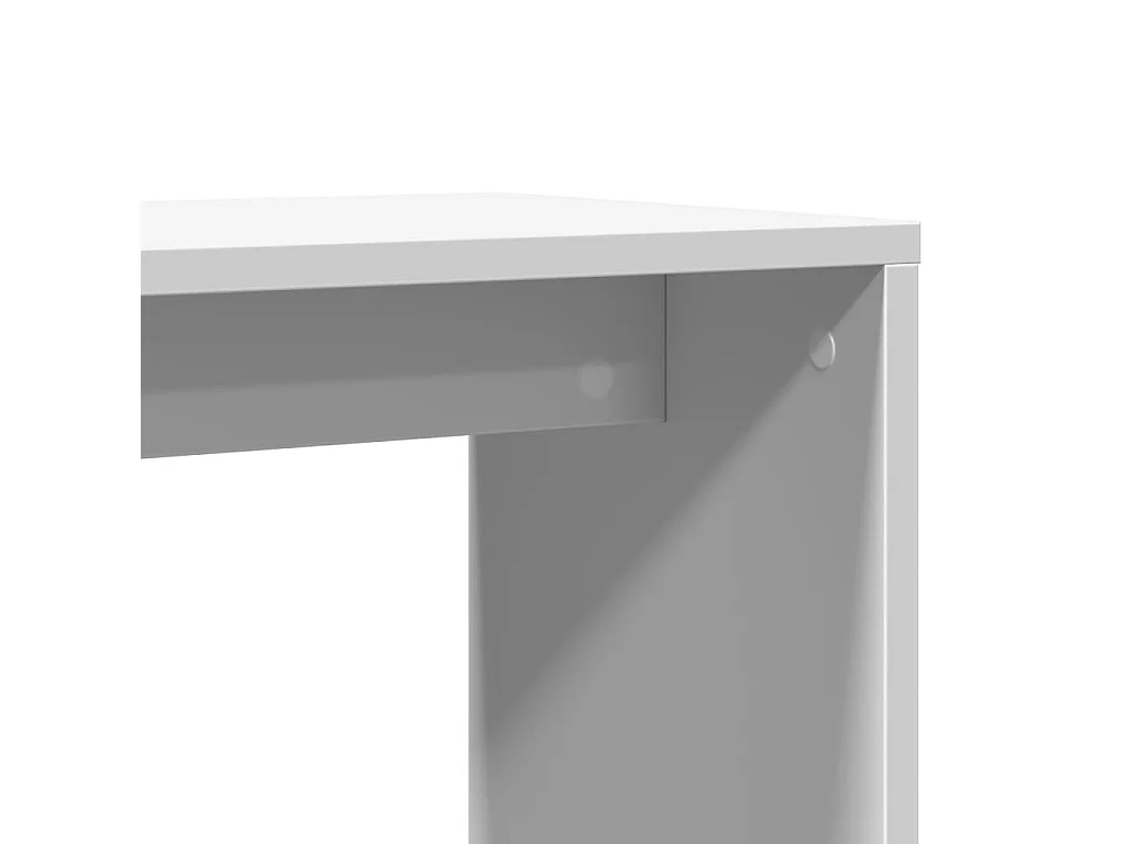 Tables d'appoint 2 pcs blanc 50x30x50 cm bois d’ingénierie