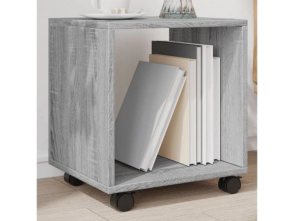 Armoire roulante sonoma gris 37x33x42,5 cm bois d'ingénierie