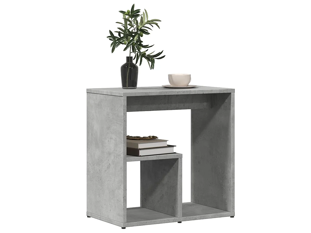 Tavolini 2pz Grigio Cemento 50x30x50 cm in Legno Multistrato