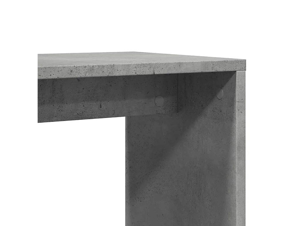 Tavolini 2pz Grigio Cemento 50x30x50 cm in Legno Multistrato