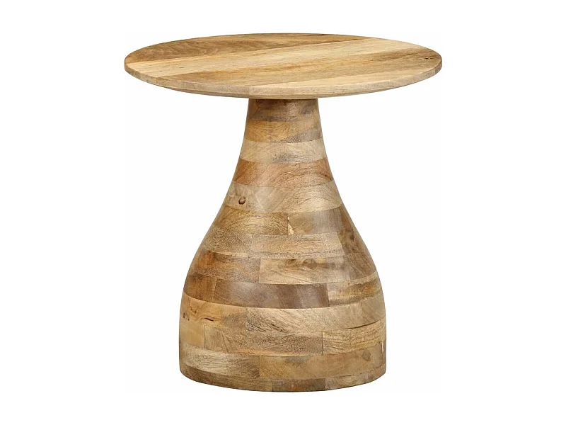 Mesa de apoio Ø40x40 cm madeira de mangueira maciça