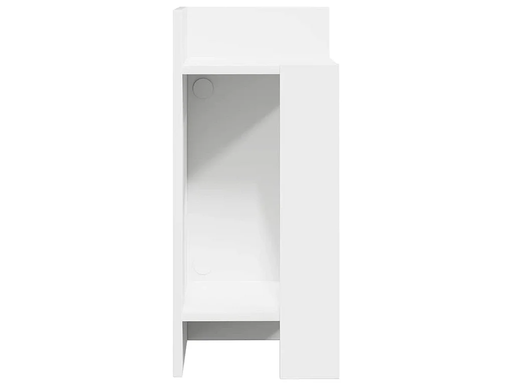 Beistelltisch mit Ablage Schwarz 25,5x27x60 cm