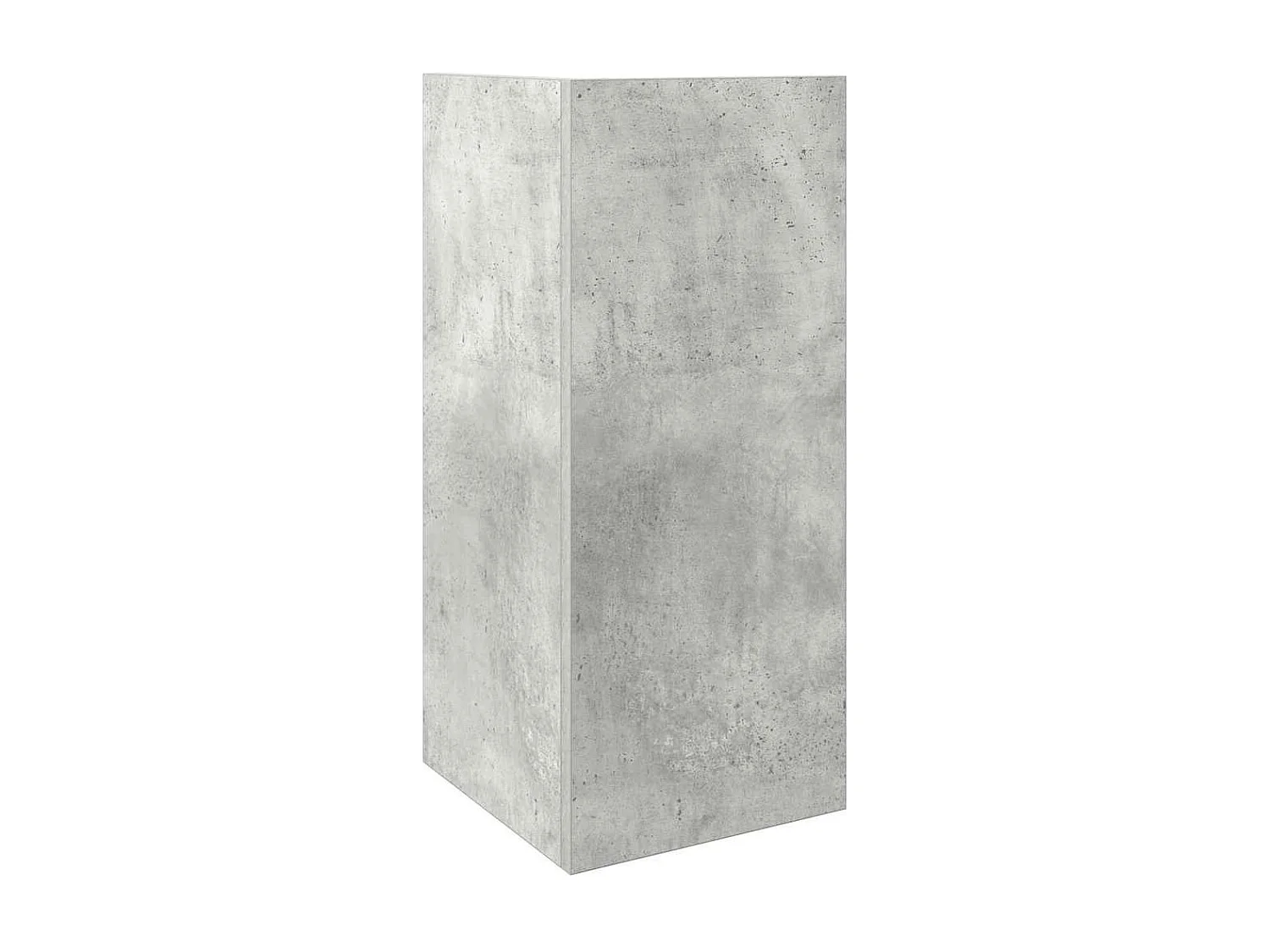Table d'appoint avec étagère gris béton 25,5x27x60 cm
