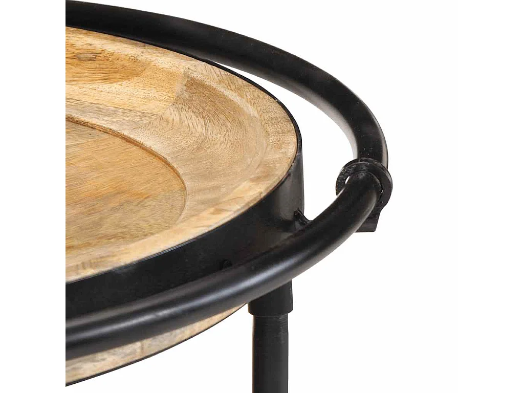 Beistelltisch Ø55x60 cm Massivholz Mango