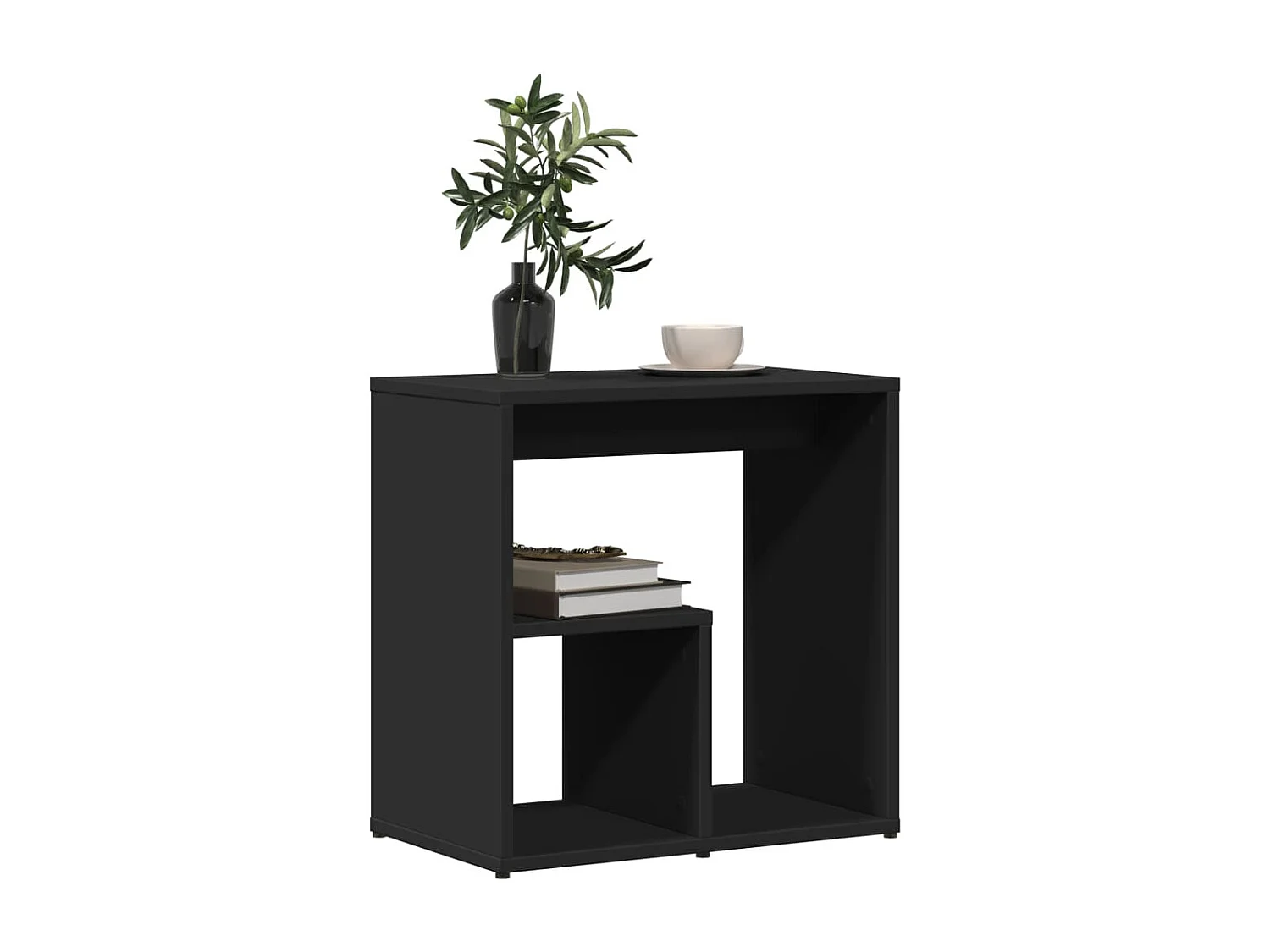 Table d'appoint Noir 50x30x50 cm Bois d'ingénierie