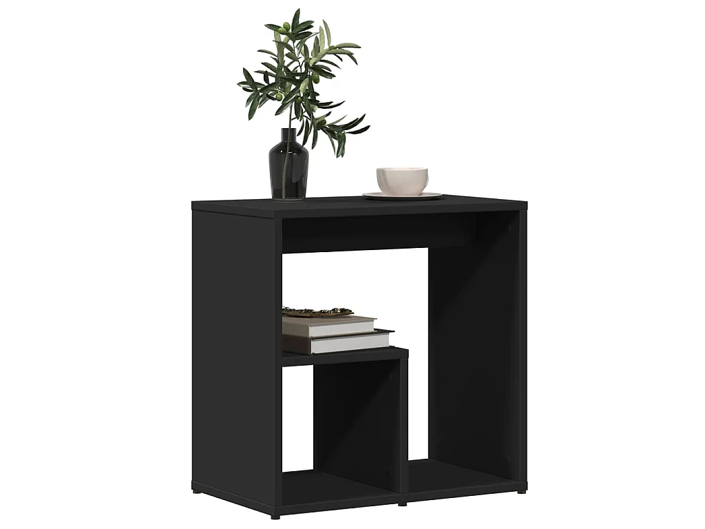 Mesa de apoio 50x30x50 cm contraplacado preto