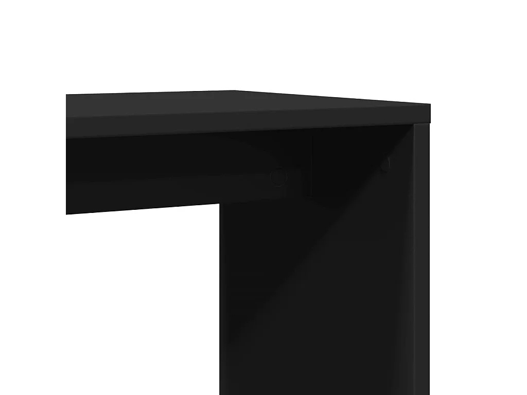 Mesa de apoio 50x30x50 cm contraplacado preto