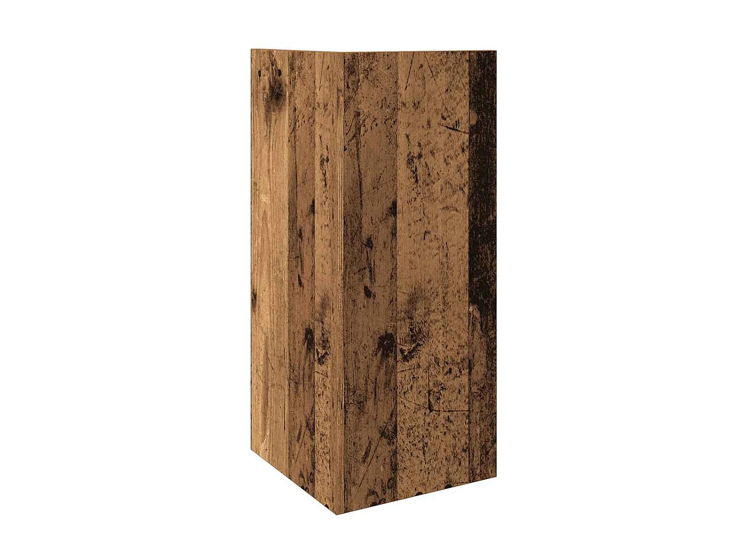 Table d'appoint avec étagère vieux bois 25,5x27x60 cm