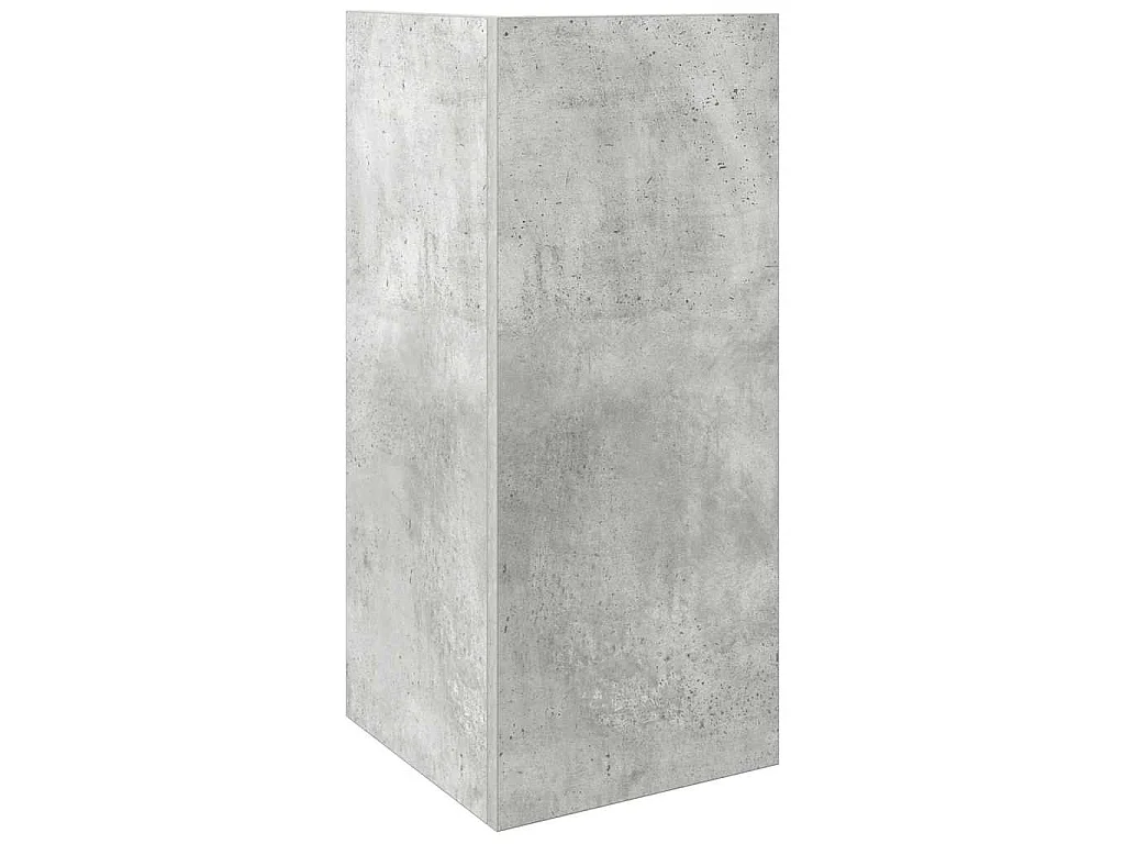 Bijzettafels 2 st met plank 25,5x27x60 cm betongrijs