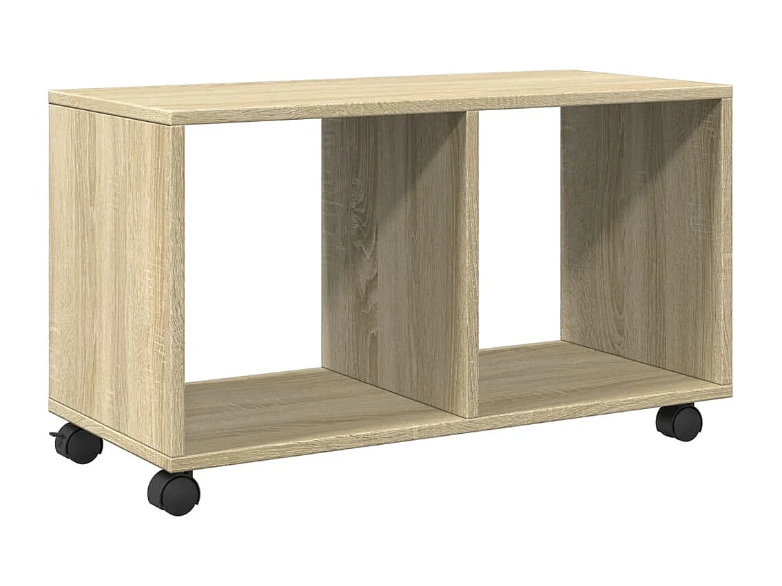 Armoire à roulettes chêne sonoma 72x33x42,5cm bois d’ingénierie