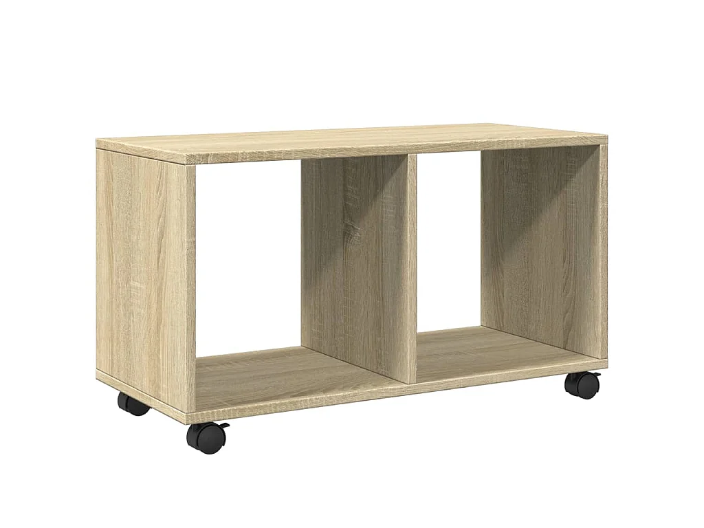Armoire à roulettes chêne sonoma 72x33x42,5cm bois d’ingénierie