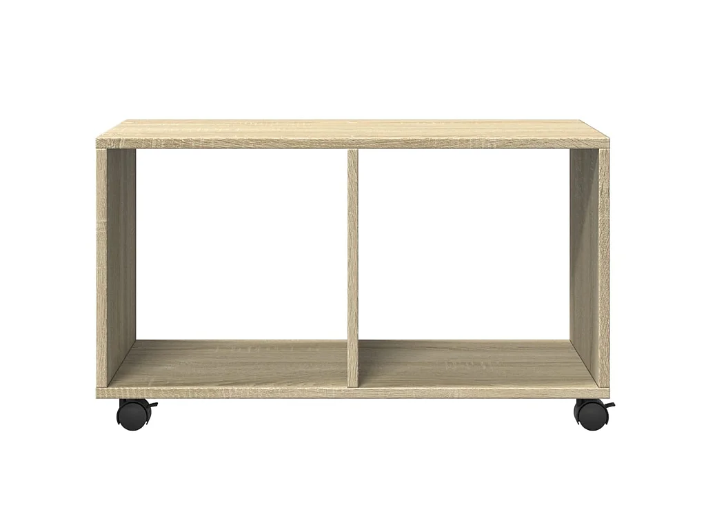 Armoire à roulettes chêne sonoma 72x33x42,5cm bois d’ingénierie