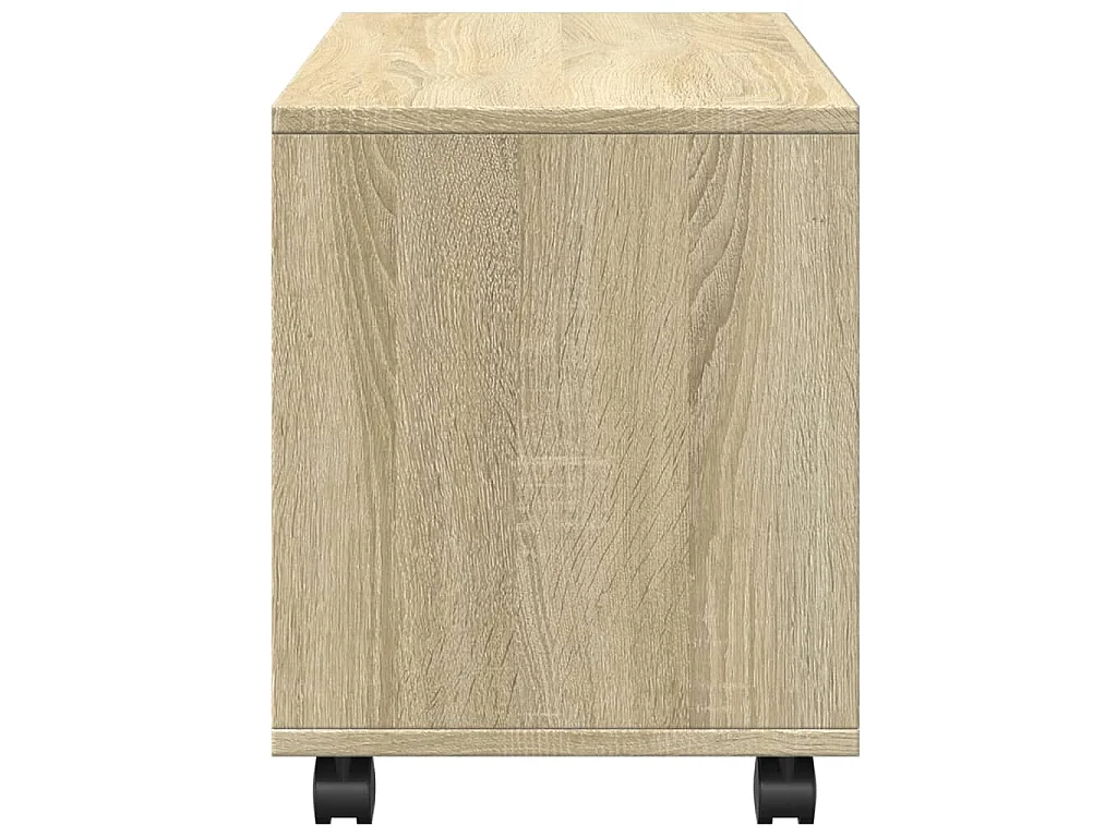 Armoire à roulettes chêne sonoma 72x33x42,5cm bois d’ingénierie