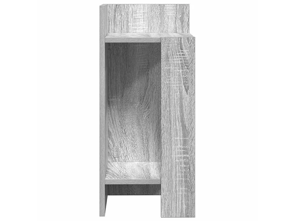Beistelltisch mit Ablage Grau Sonoma 25,5x27x60 cm