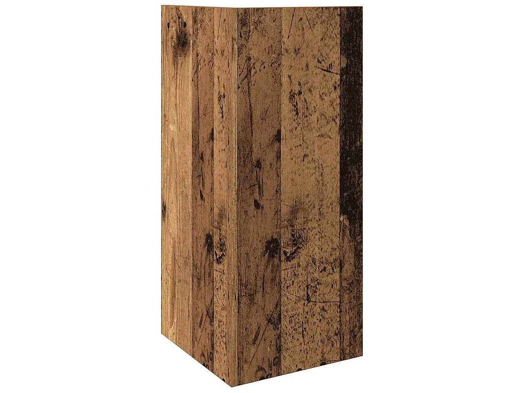 Tables d'appoint 2 pcs avec étagère vieux bois 25,5x27x60 cm