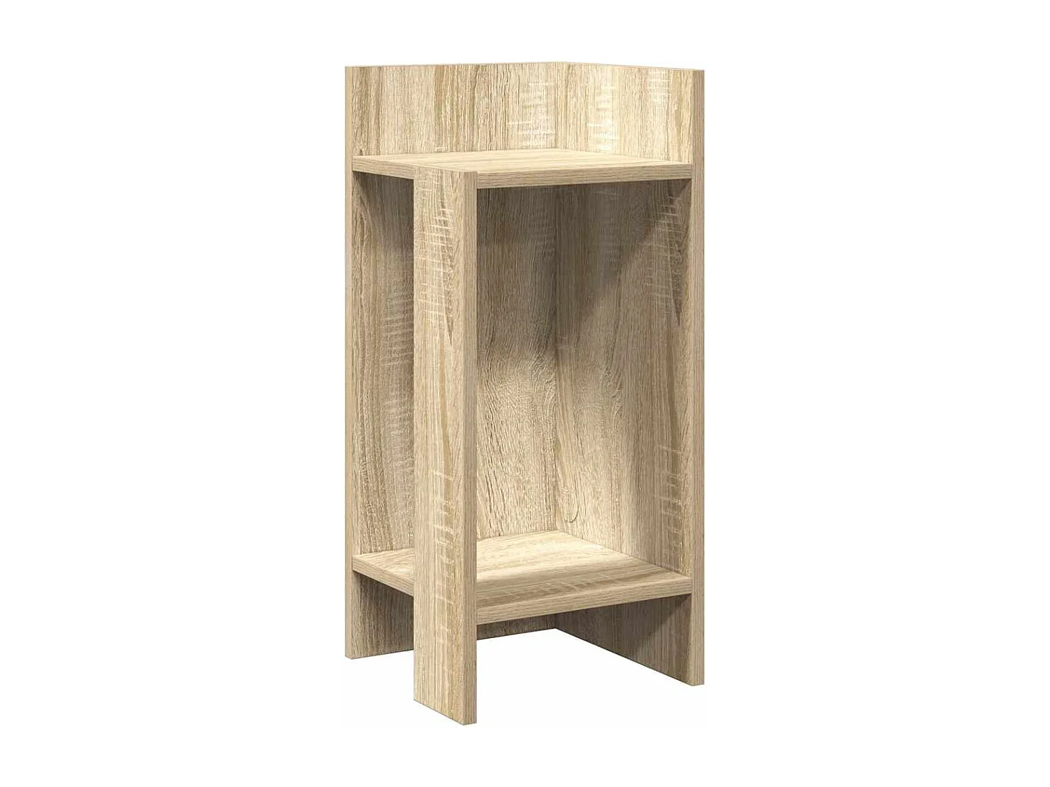 Table d'appoint avec étagère chêne sonoma 25,5x27x60 cm