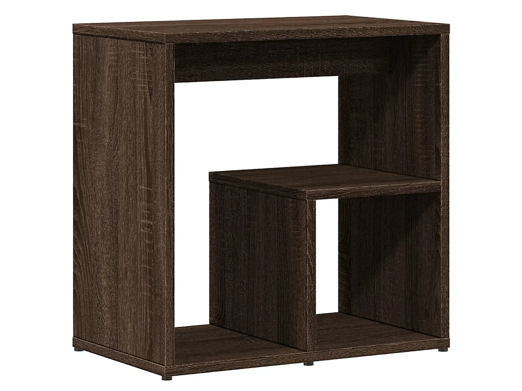 Tables d'appoint 2 pcs chêne marron 50x30x50 cm bois ingénierie