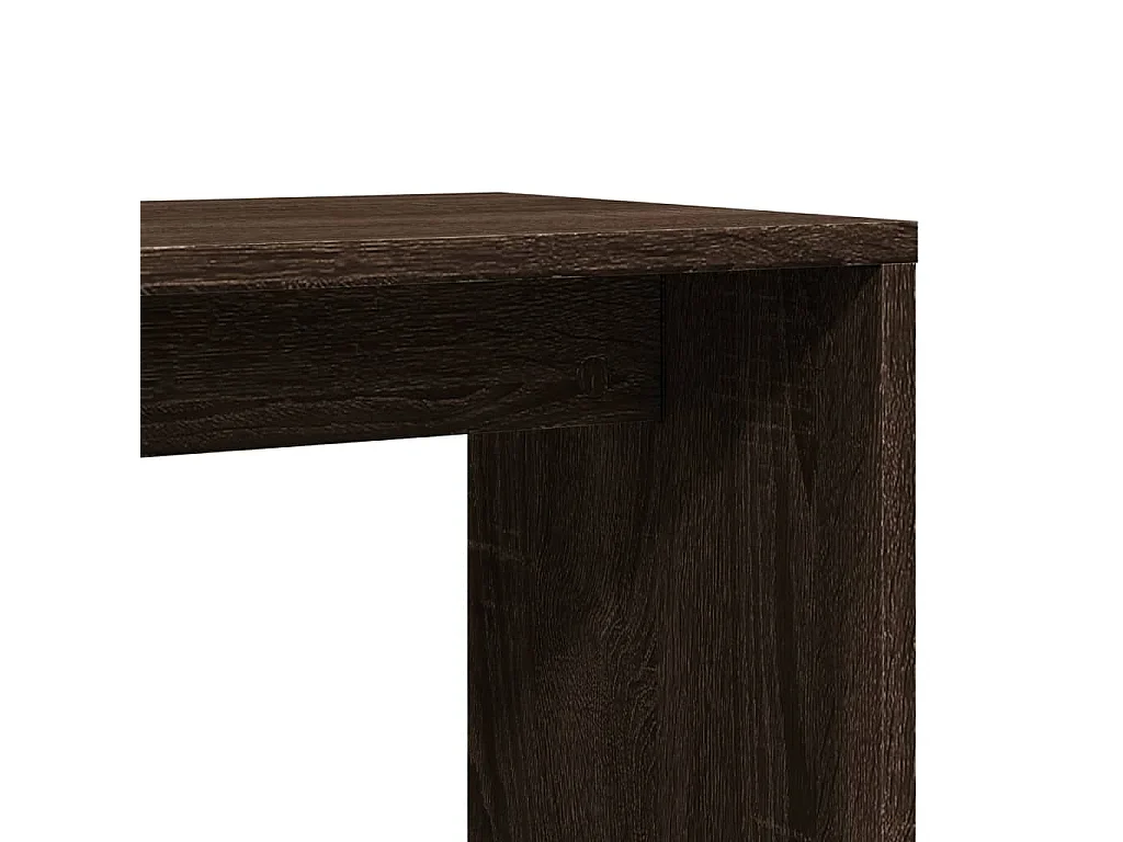 Tables d'appoint 2 pcs chêne marron 50x30x50 cm bois ingénierie