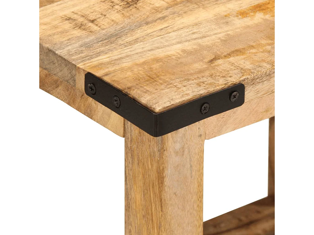 Bijzettafel 40x30x40 cm massief ruw mangohout