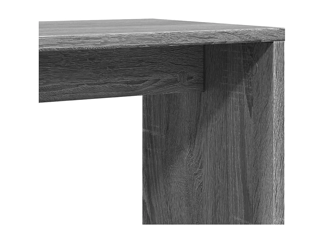 Tables d'appoint 2 pcs sonoma gris 50x30x50cm bois d'ingénierie