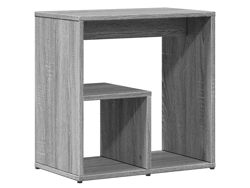 Bijzettafels 2 st 50x30x50 cm bewerkt hout grijs sonoma eiken