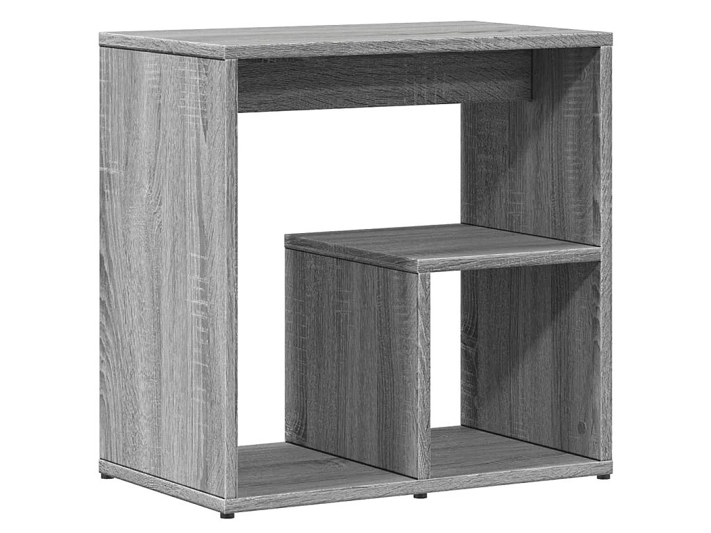 Bijzettafels 2 st 50x30x50 cm bewerkt hout grijs sonoma eiken
