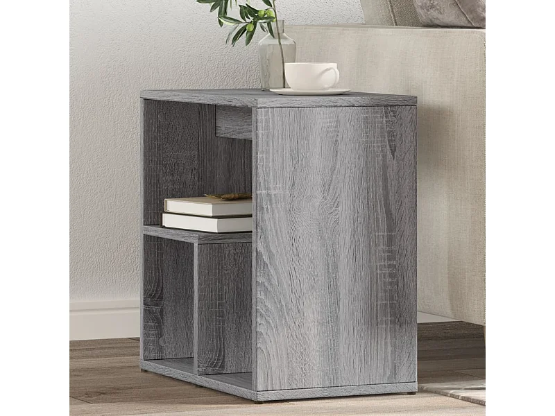 Tables d'appoint 2 pcs sonoma gris 50x30x50cm bois d'ingénierie