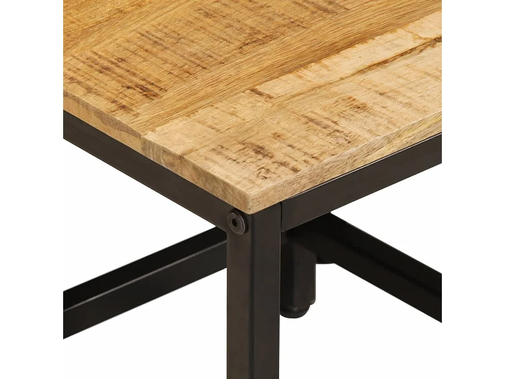 Beistelltische Satztische 3 Stk. Raues Massivholz Mango