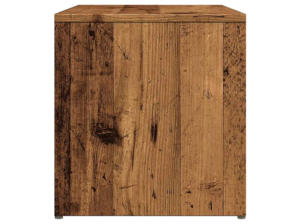 Table d'appoint vieux bois 59x36x38 cm bois d'ingénierie