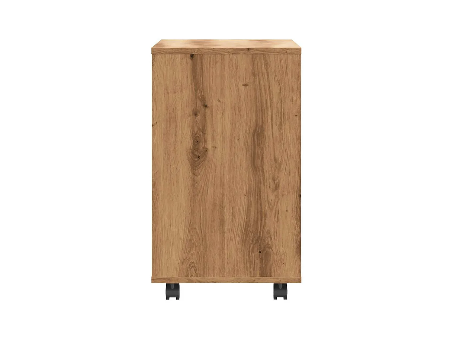 Table d'appoint chêne artisanal 70x35x55 cm bois d'ingénierie