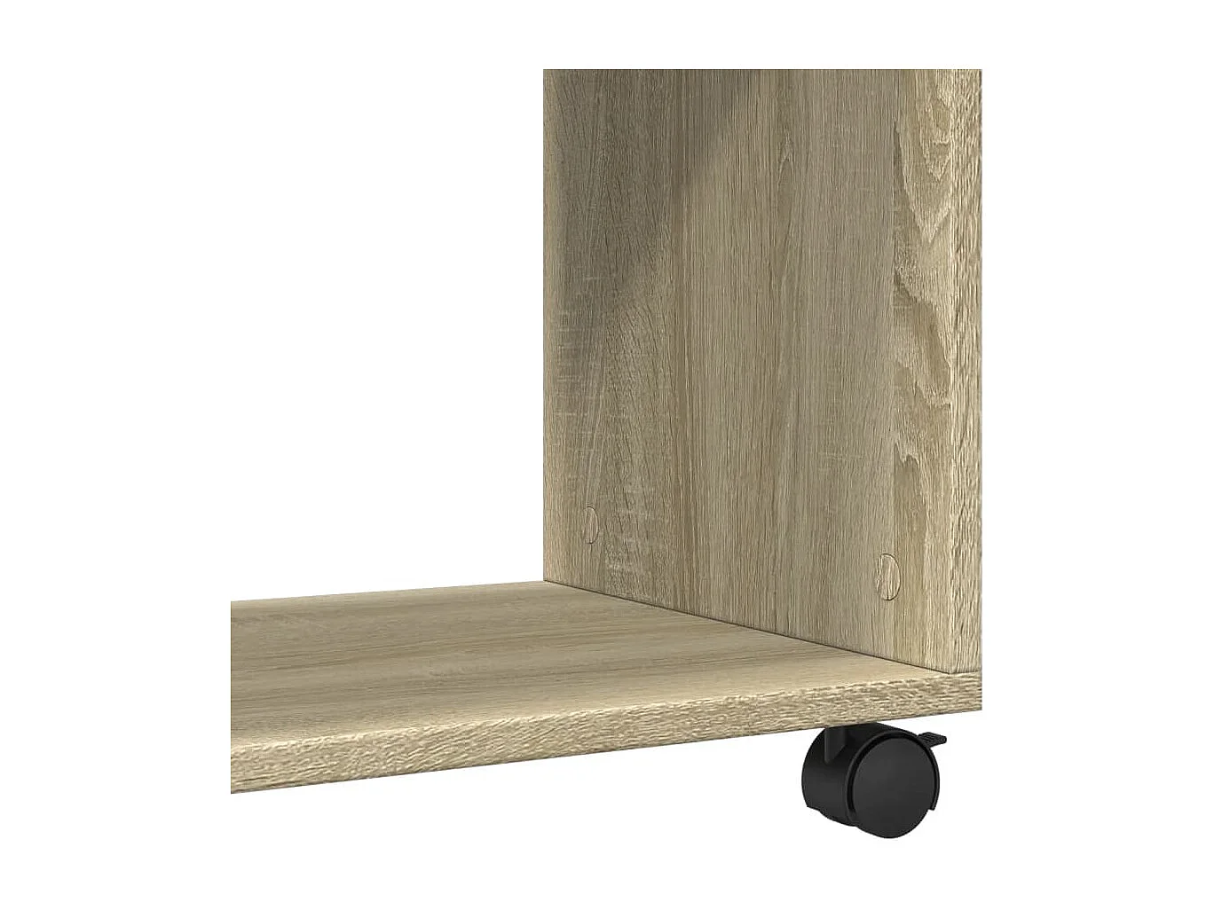 Beistelltisch mit Rollen Sonoma Eiche 70x35x60 cm Holzwerkstoff