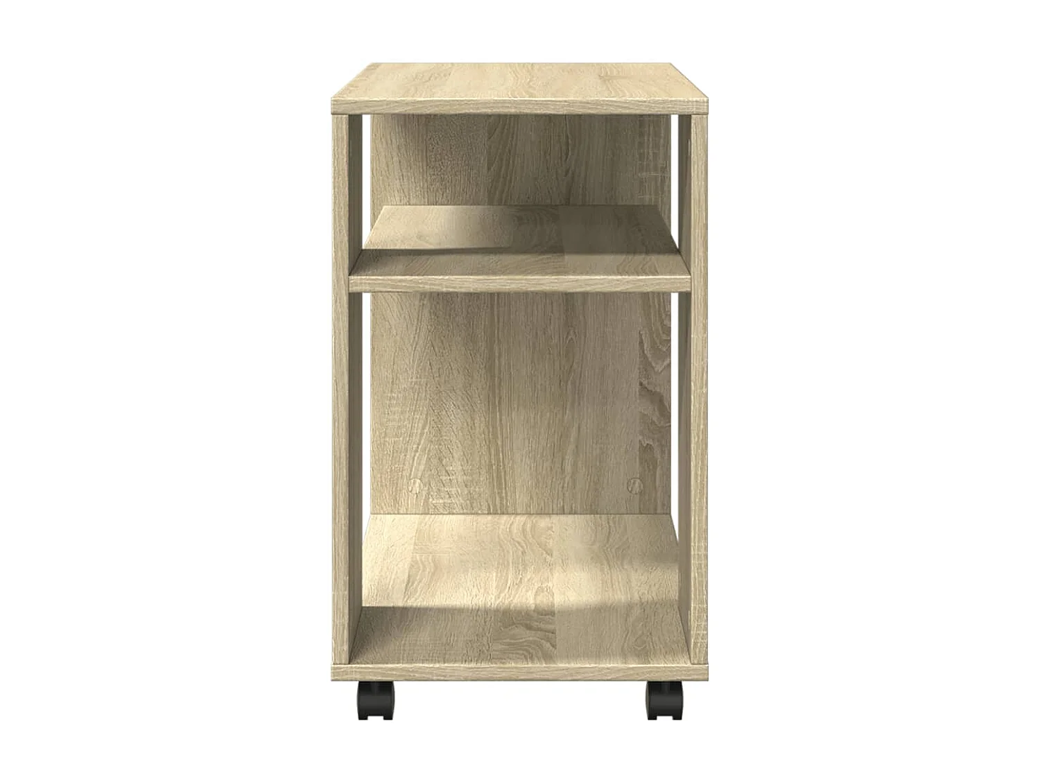 Table d'appoint avec roues Chêne sonoma bois d'ingénierie