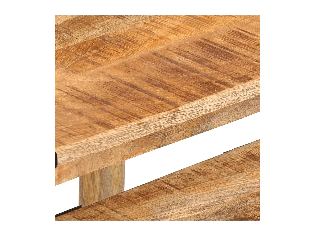Beistelltische Satztische 3 Stk. Raues Massivholz Mango