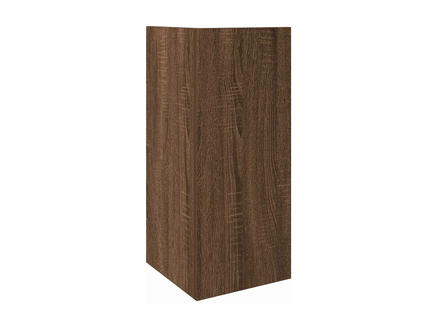 Tavolini Laterali 2 pz con Ripiano Rovere Marrone 25,5x27x60 cm