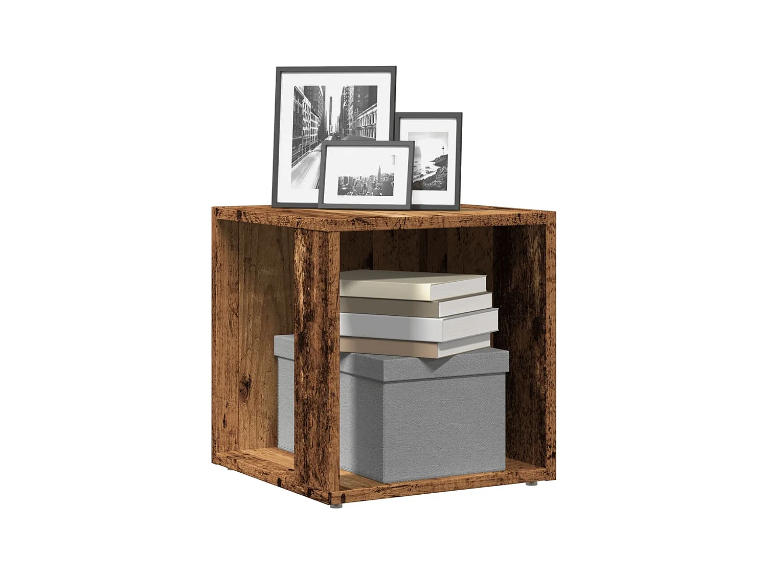 Beistelltisch Altholz-Optik 33x33x34 cm Holzwerkstoff